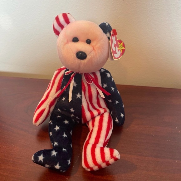 Ty Other - TY Beanie Baby - Spangled (Pink Head) 1999 (TB) *